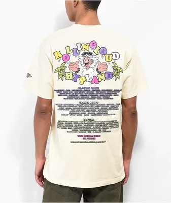 Hypland x Rolling Loud Line Up Sand T-Shirt