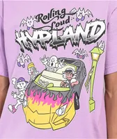 Hypland x Rolling Loud Skeleton Car Purple T-Shirt
