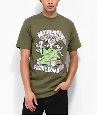 Hypland x Rolling Loud Tank Skeleton Green T-Shirt