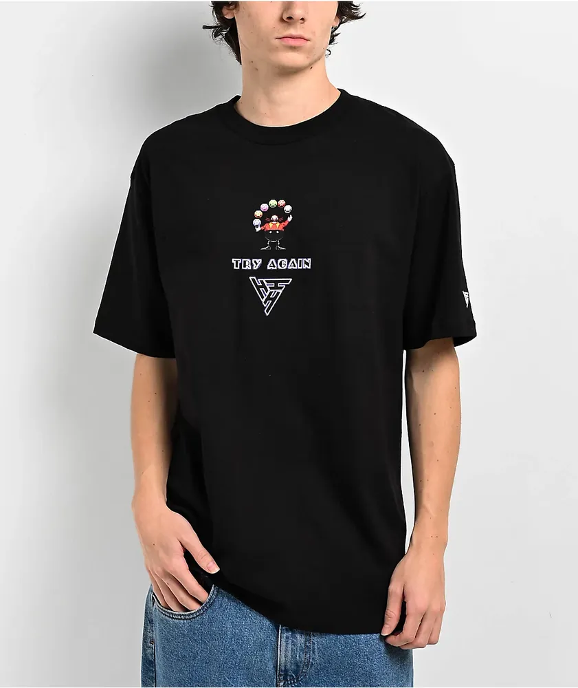 Hypland x Sonic The Hedgehog Try Again Black T-Shirt