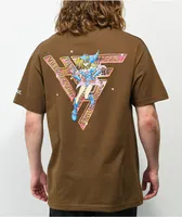 Hypland x Yu-Gi-Oh Sparkle Magician Brown T-Shirt