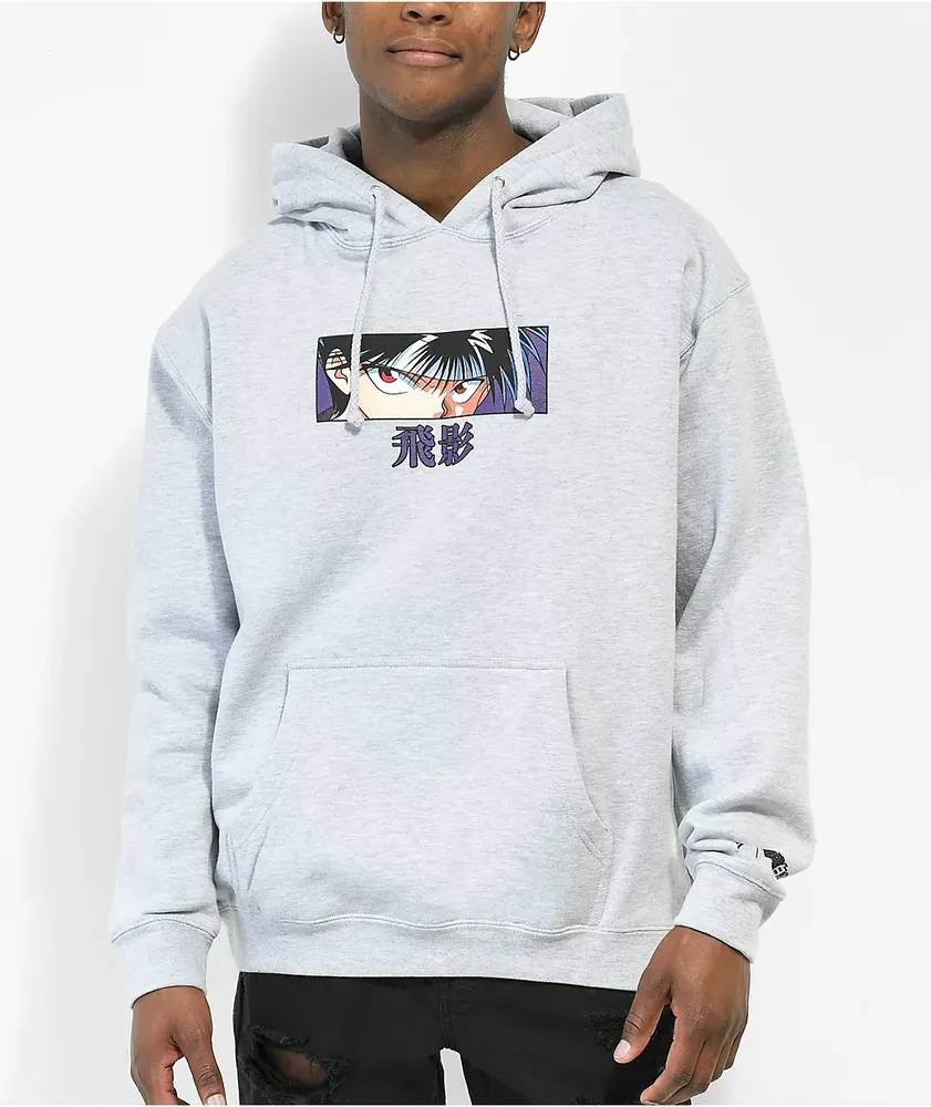 Hypland x Yu Yu Hakusho Hiei Eyes Grey Hoodie