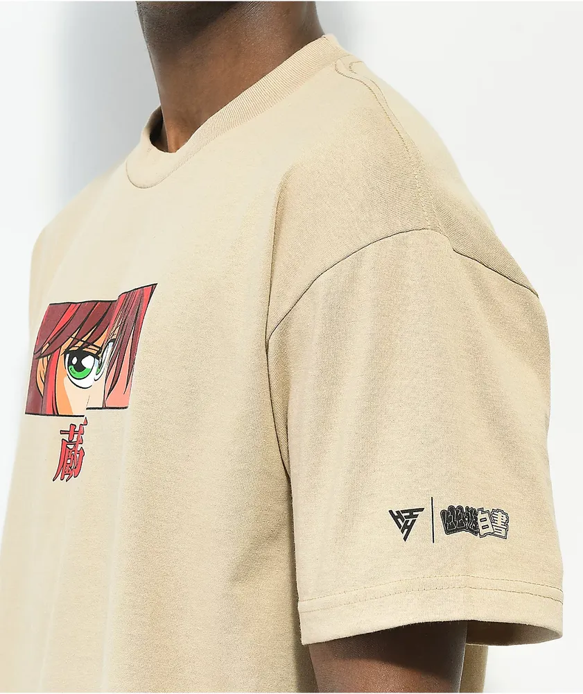 Hypland x Yu Yu Hakusho Kurama Eyes Tan T-Shirt