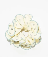 IGOU White & Blue Oversized Scrunchie