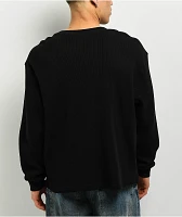 ITA Flux Black Thermal Long Sleeve Boxy T-Shirt
