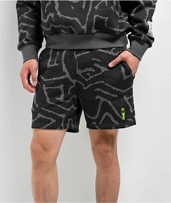 ITA Refraction Black Sweat Shorts