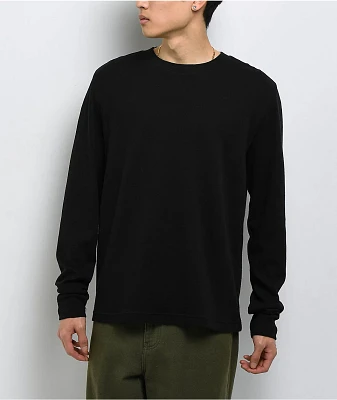 ITA Rift Black Thermal Long Sleeve Slim T-Shirt