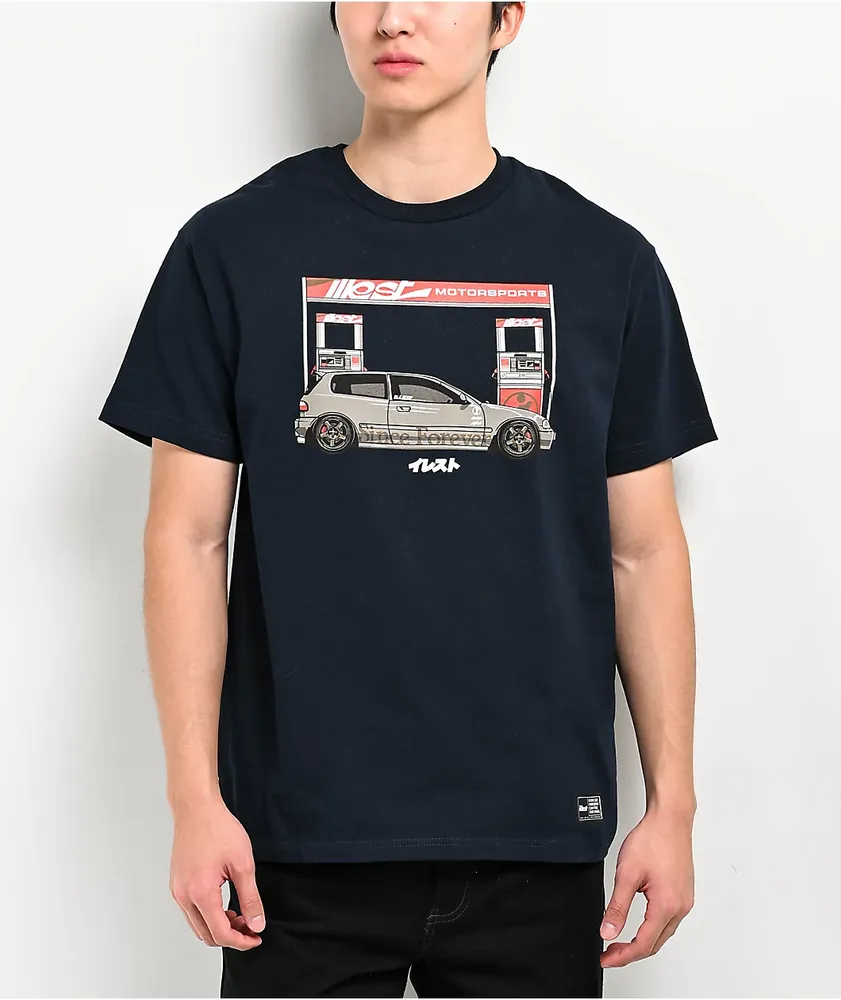 Illest Filling Station Navy T-Shirt