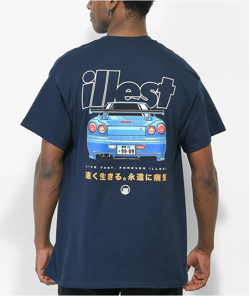 Illest Live Fast Navy T-Shirt