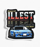 Illest Mirrored Sticker