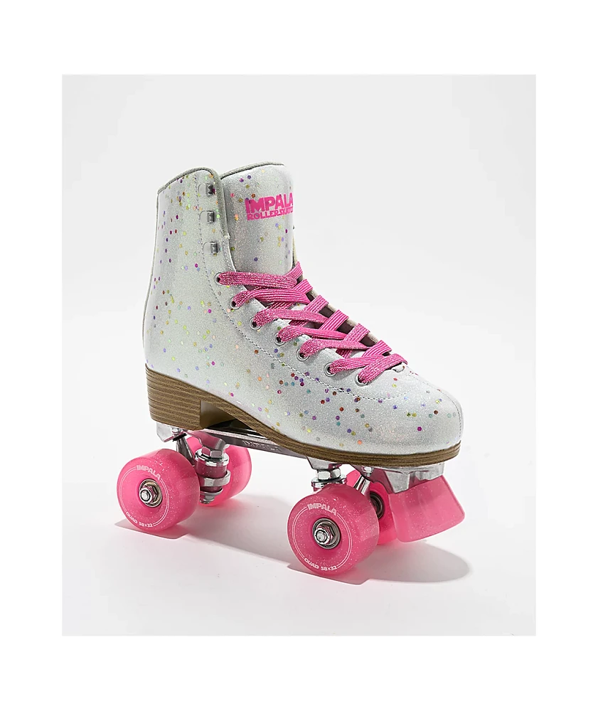 Impala Confetti White Roller Skates