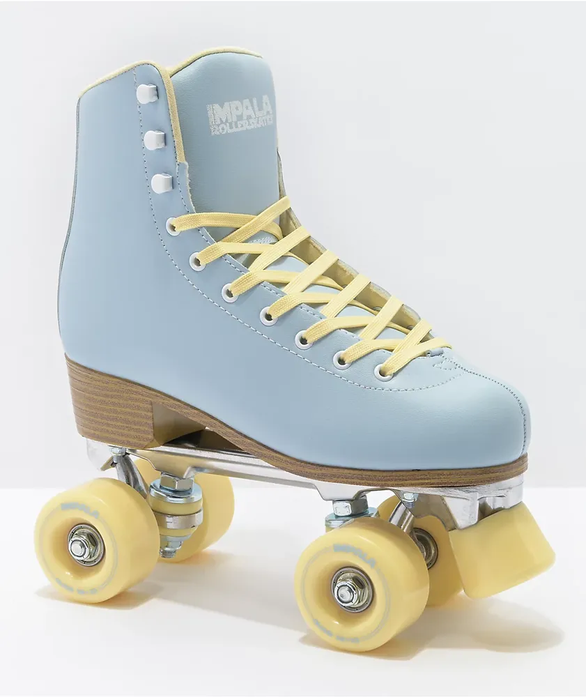 Impala Sky Blue & Yellow Roller Skates