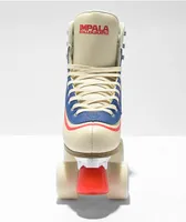 Impala Vintage Stripe White Roller Skates