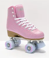 Impala Wavy Check Blue & Pink Roller Skates