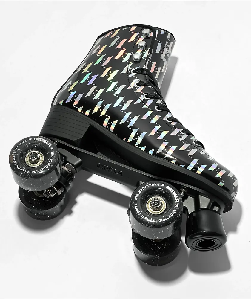 Impala x Karl Lagerfeld Black Reflective Roller Skates