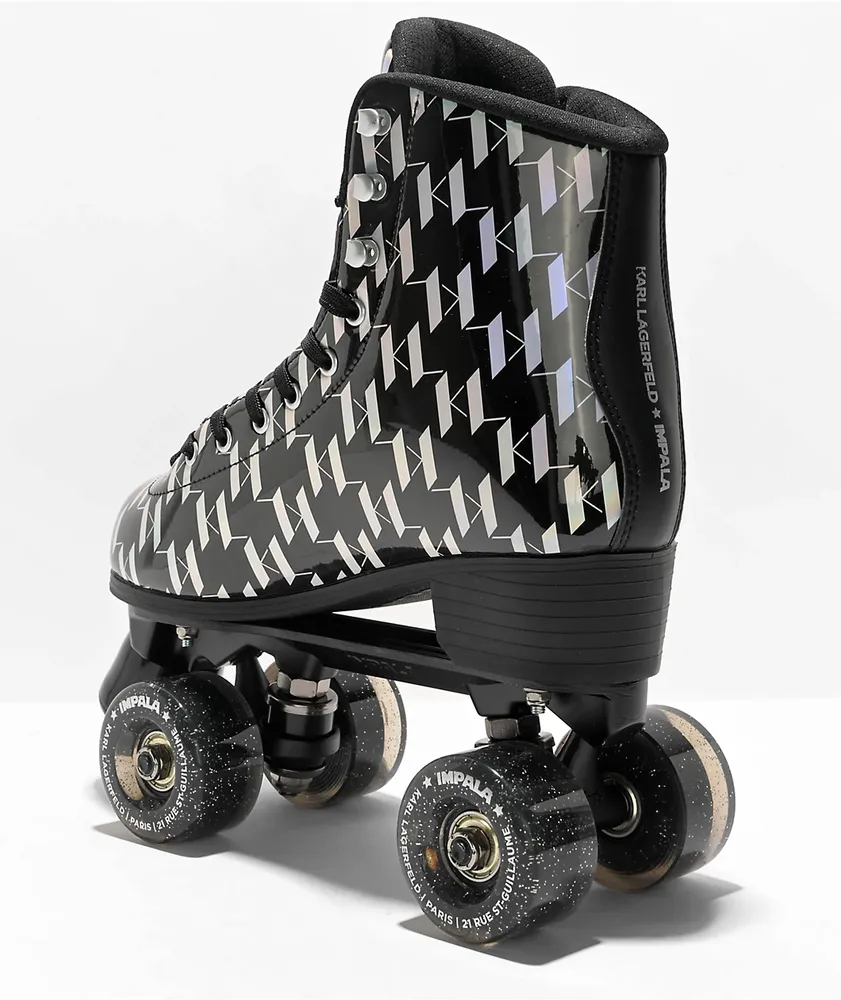 Impala x Karl Lagerfeld Black Reflective Roller Skates