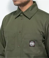 Indepdent Concord Olive Long Sleeve Button Up Shirt