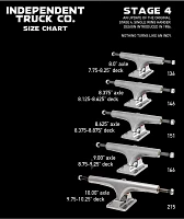 Independent 144 Hollow Silver & Black Skateboard Truck