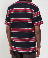 Independent BTG Shear Black, White & Red Stripe T-Shirt