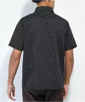 Independent Bar Logo Black Stripe Short Sleeve Work Shirt