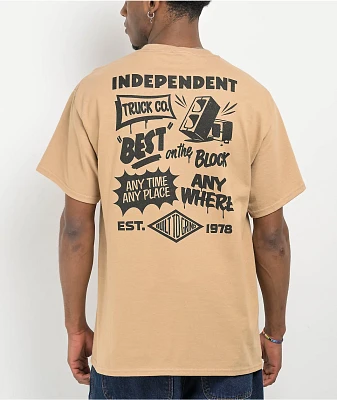 Independent Best On The Block Tan T-Shirt