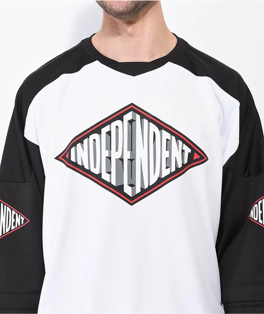 Independent Depth Summit Black & White Hockey Jersey