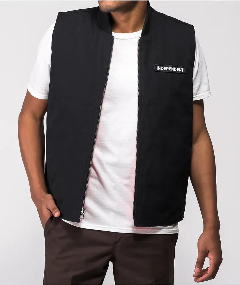 Independent Groundwork Black & Orange Reversible Vest