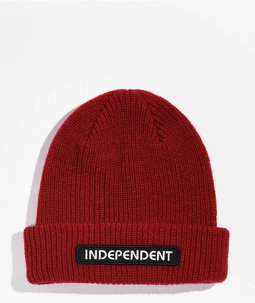 Independent Groundwork Red Beanie