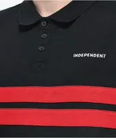 Independent ITC Streak Black Rugby Shirt