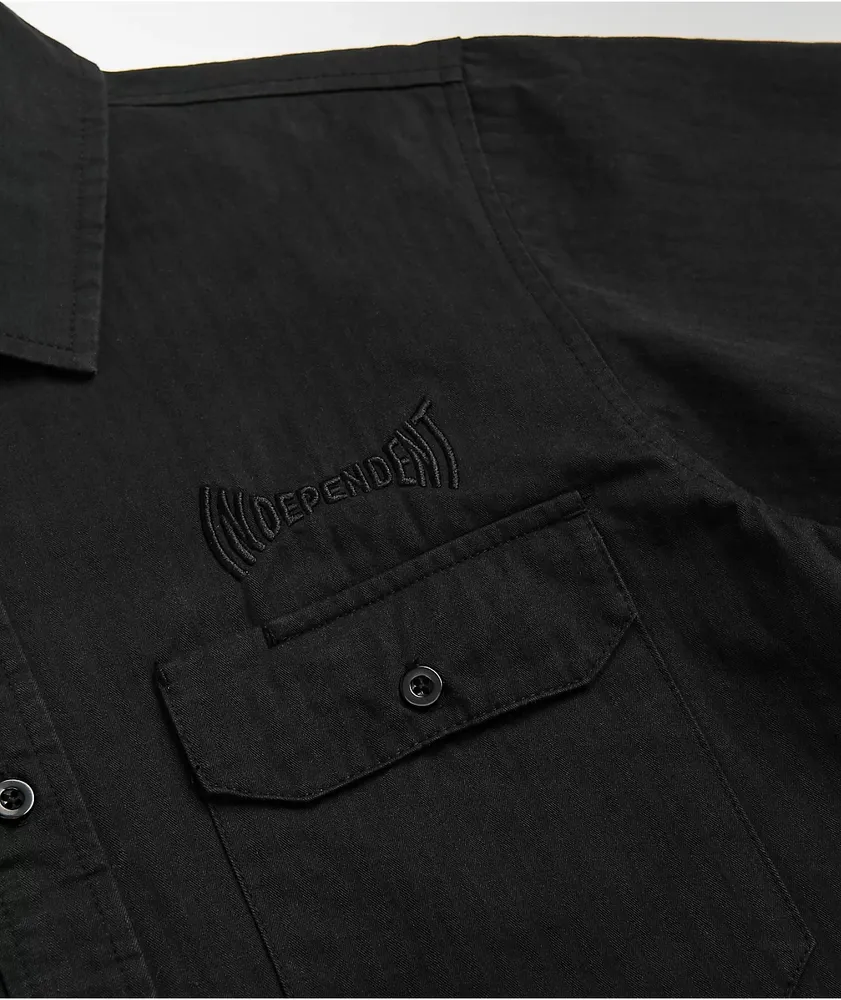 Independent Indy 78 Black Short Sleeve Button Up Shirt