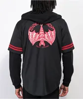 Independent Night Prowler Long Sleeve Black 2fer Jersey