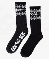 Independent Notebook Black Crew Socks