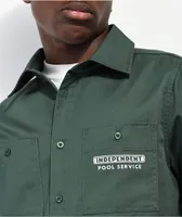 Independent Pool Service Green Work Shirt