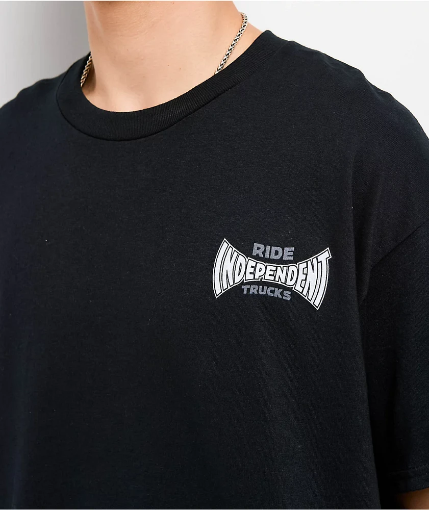 Independent Rose Span Black T-Shirt