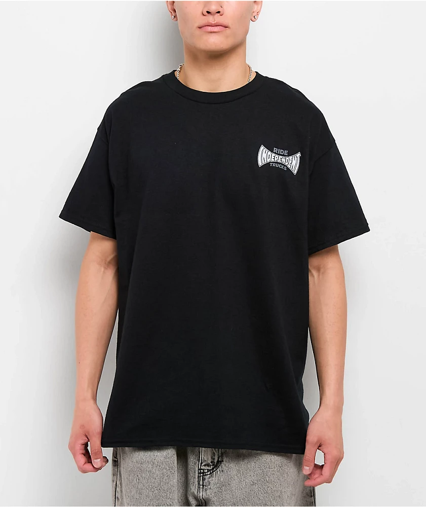 Independent Rose Span Black T-Shirt