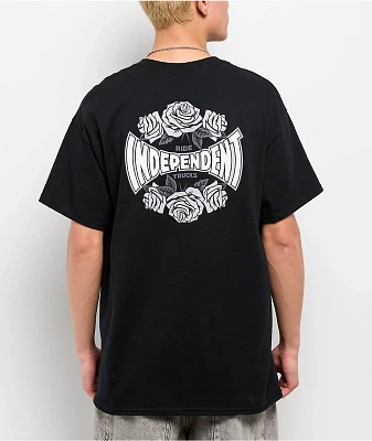Independent Rose Span Black T-Shirt