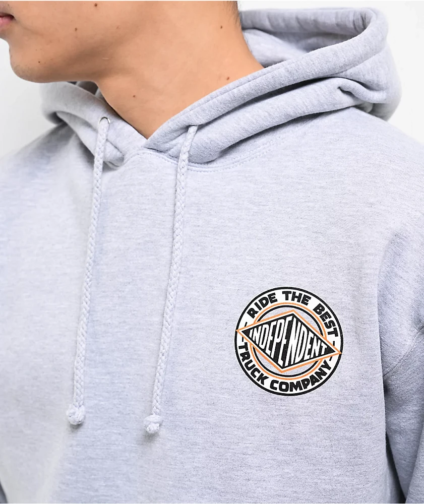 Independent Summit Heather Grey Hoodie