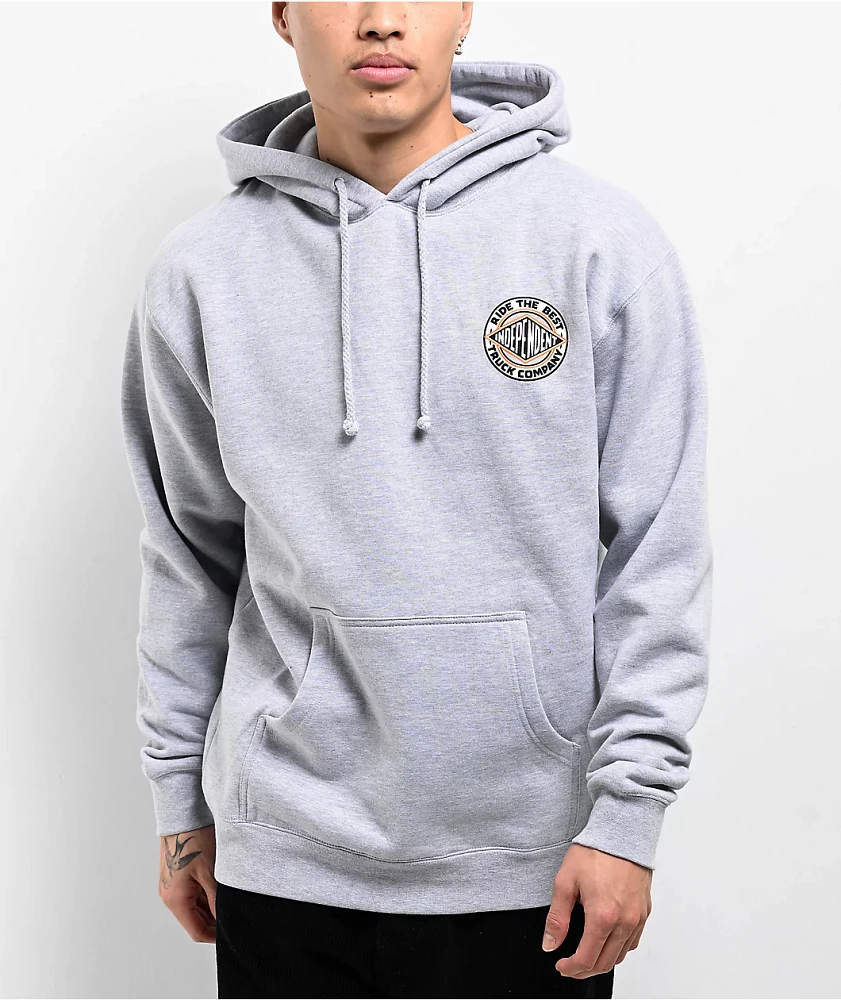 Independent Summit Heather Grey Hoodie