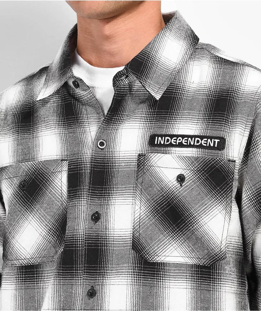 Independent Tilden Black & White Flannel Shirt