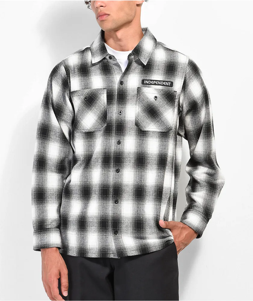 Independent Tilden Black & White Flannel Shirt