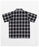 Independent Uncle Charlie Black & White Short Sleeve Flannel Shirt