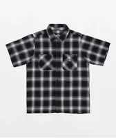 Independent Uncle Charlie Black & White Short Sleeve Flannel Shirt