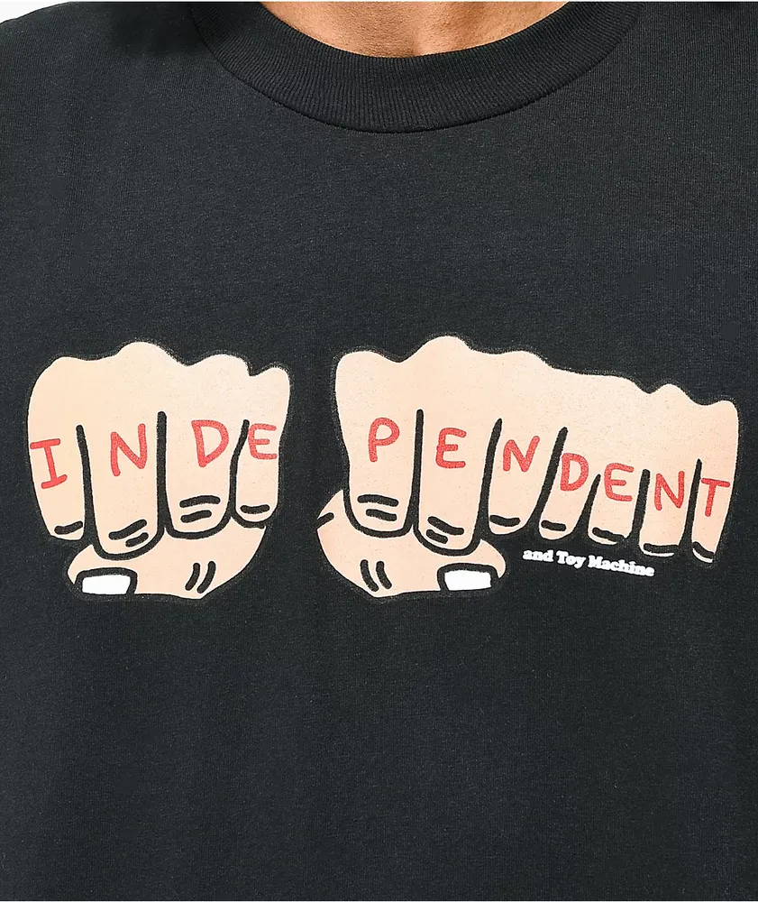 Independent x Toy Machine Fists Black T-Shirt