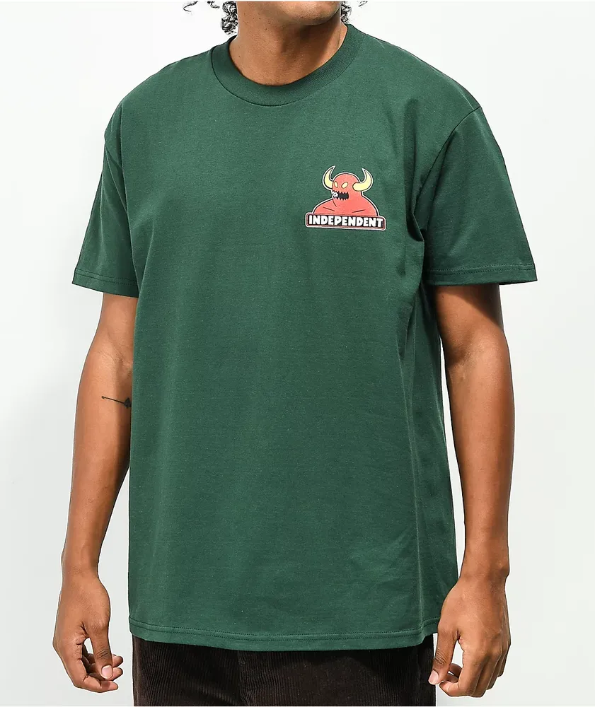 Independent x Toy Machine Mash Up Dark Green T-Shirt
