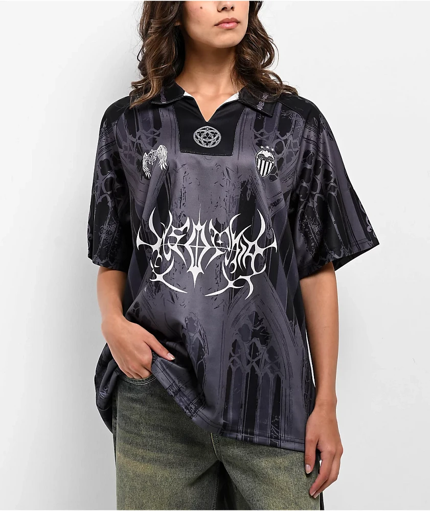 Insomnia Sinister Black & Grey Soccer Jersey