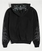 Insomnia Visuals Cathedral Black Wash Zip Hoodie