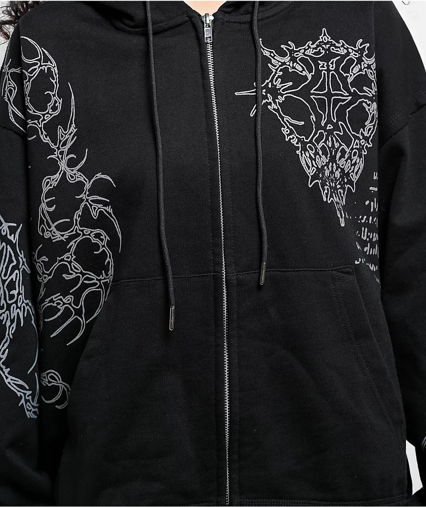 Insomnia Visuals Sigil Black Zip Hoodie