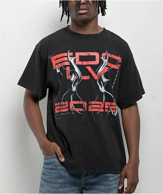 Insomniac EDC LV Electric Reunion Washed Black T-Shirt