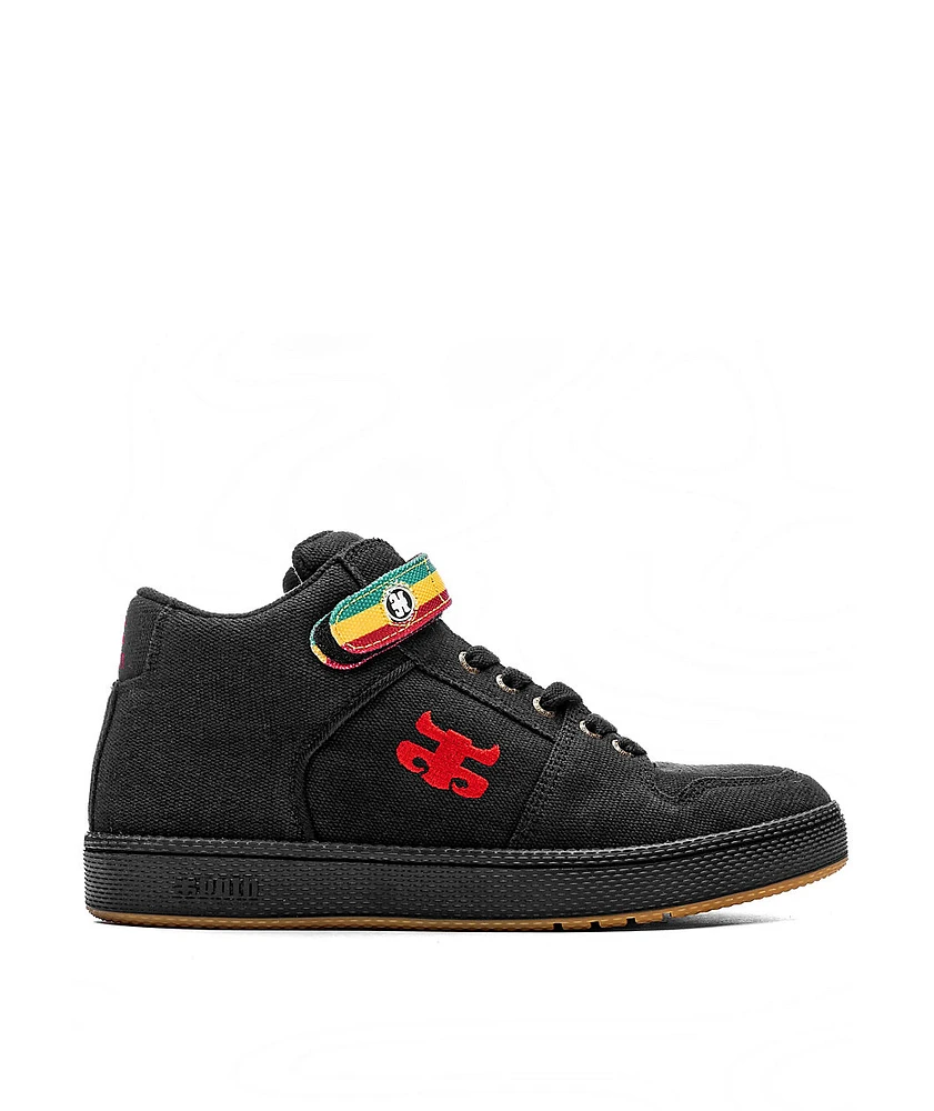 Ipath Grasshopper Black & Rasta Skate Shoes