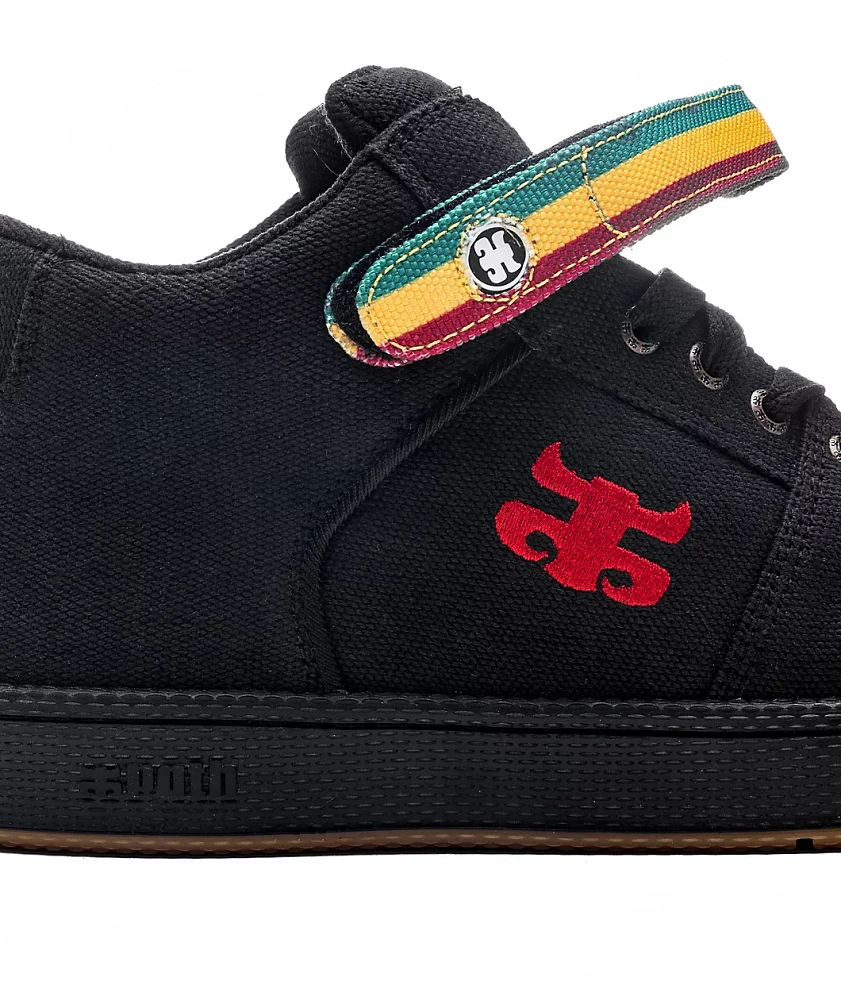 Ipath Grasshopper Black & Rasta Skate Shoes